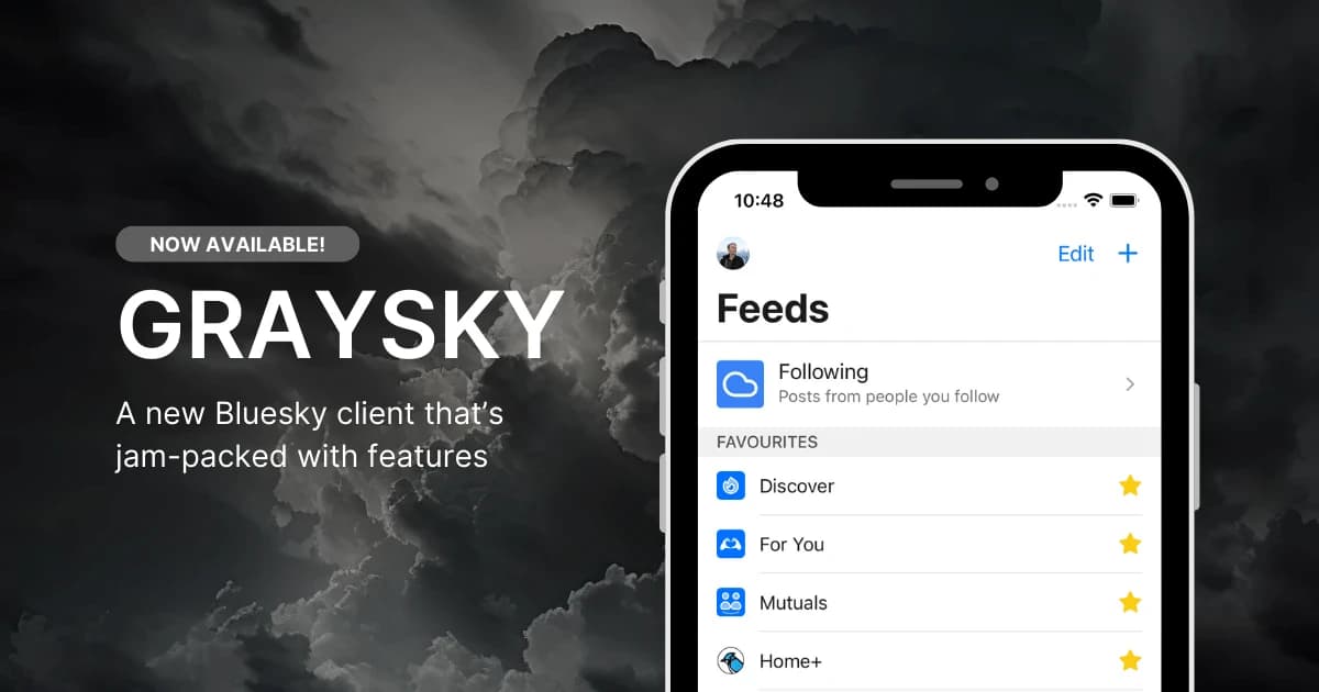 Screenshot of Graysky website