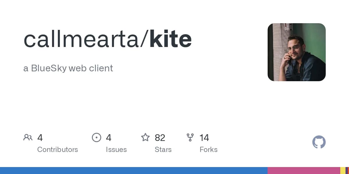 Screenshot of Kite website