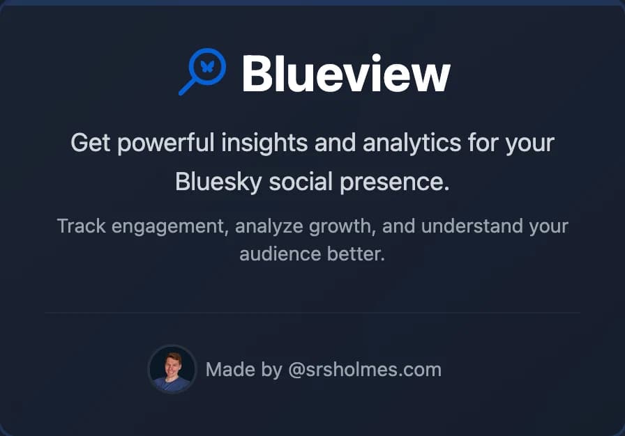 Screenshot of Blueview website