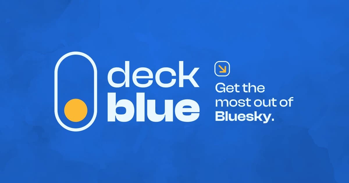 Screenshot of deck.blue website