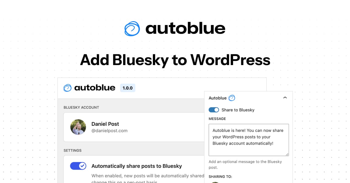 Screenshot of Autoblue website